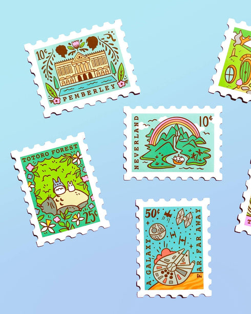 Pemberley, Pride and Prejudice Stamp Matte Vinyl Sticker - 2.75"