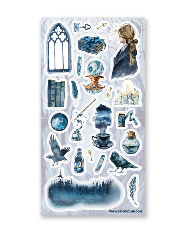 Secrets of the Castle Blue Witch Sticker Sheet