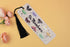 Whimsical Moths Black Tassel Bookmark
