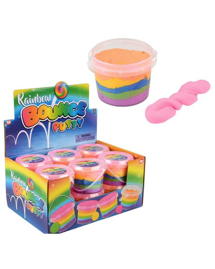 Regenbogen-Hüpfknete - 4"