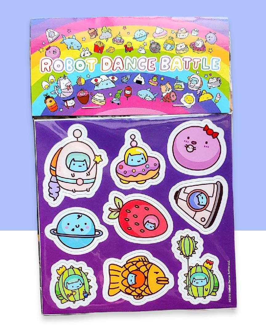 Commander Kitty Vinyl Sticker Sheet