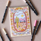 Antiquaria - Antiquaria Desert Landscapes Premium Coloring Book