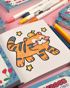 Mini Kawaii Coloring Book 🖍️ The Doodlebook | 5"x5" Travel Size by the Moonborn