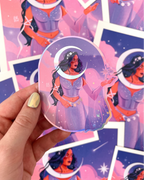 Holographic Vinyl Sticker - Dawn Guardian🌜| by Brittany Keller Art