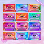 LooLooKazoo - Zodiac Sign Mixtape Holographic Vinyl Die Cut Sticker
