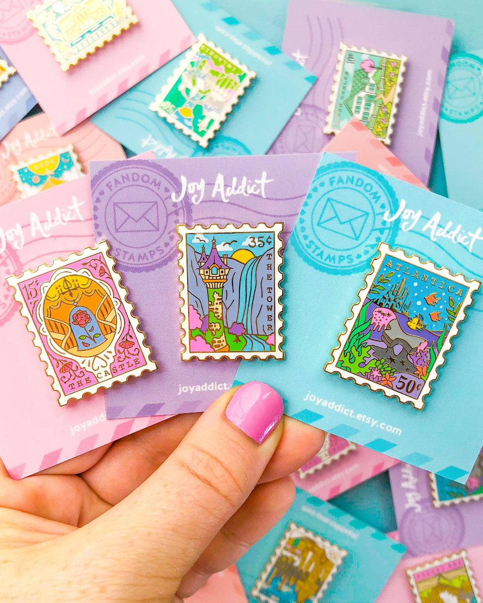 The Beast's Castle Hard Enamel Stamp Pin