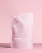 Noshinku Lavendel Pflegendes Handdesinfektionsmittel 🌿 100 ml Mini-Nachfüllbeutel - Bio &amp; nicht klebrig 💜