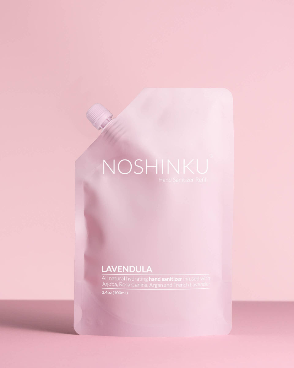 Lavender Nourishing Hand Sanitizer 100ml Mini Refill Pouch