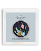 Antiquaria - Night Cactus Premium Embroidery Kit, 6 inch