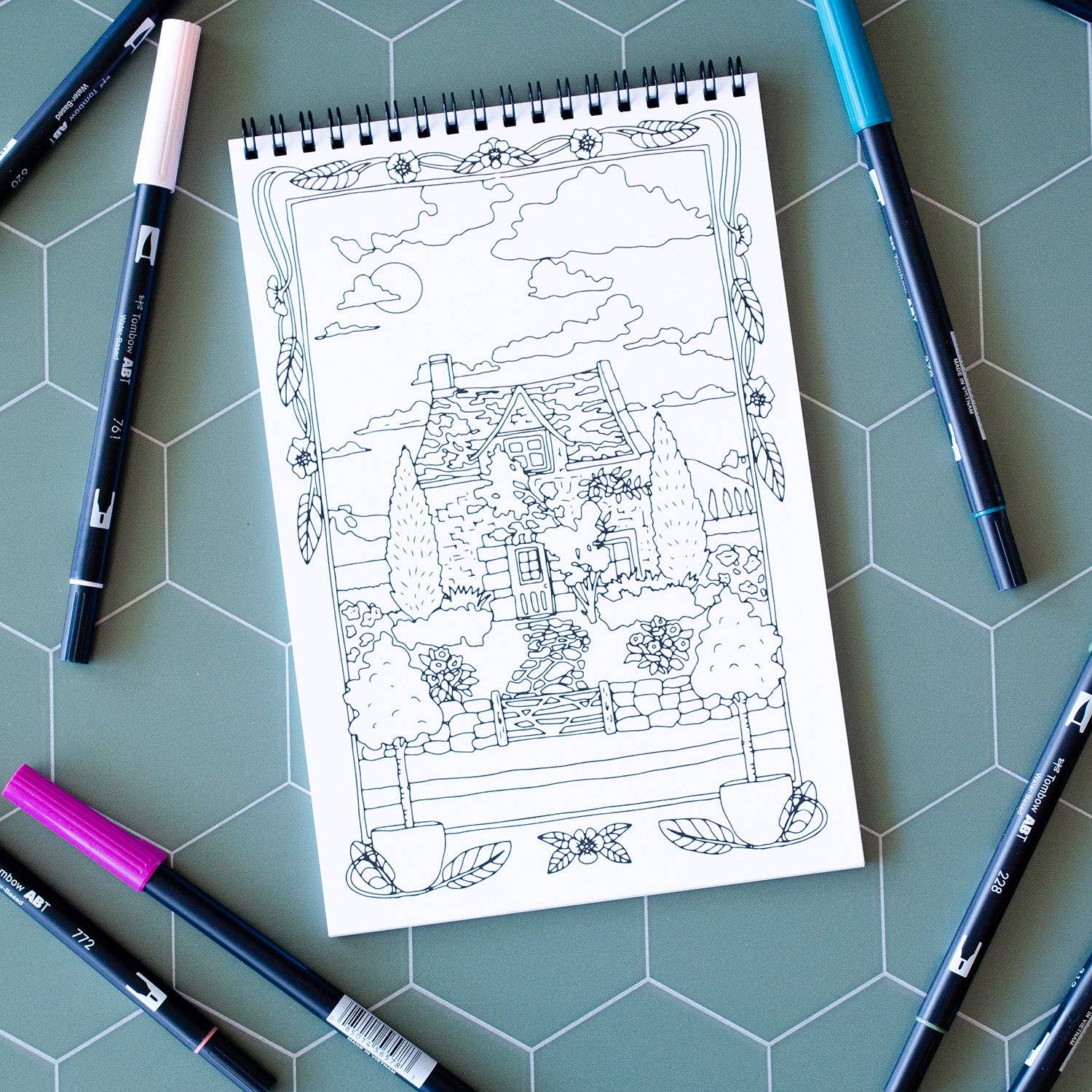 Antiquaria - Cottage Garden Premium Coloring Book