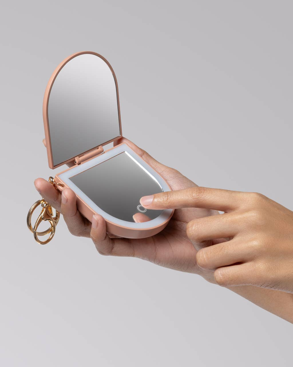 KITSCH - Terracotta Compact Mirror Keychain