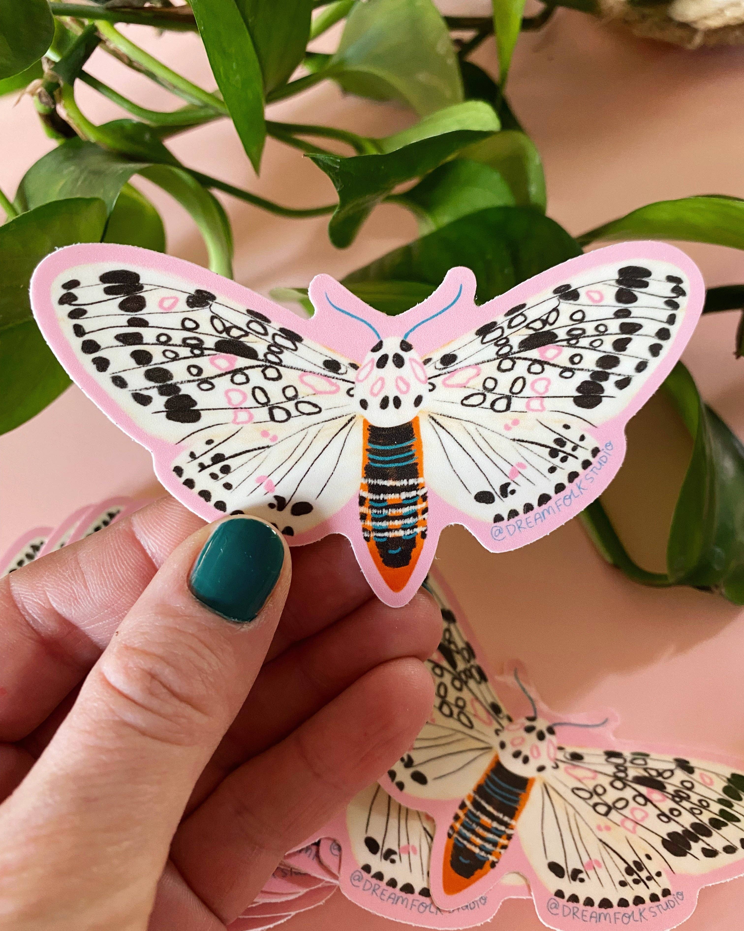 Dream Folk Studio - Leopard Moth Sticker