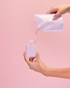 Noshinku Lavendel Pflegendes Handdesinfektionsmittel 🌿 100 ml Mini-Nachfüllbeutel - Bio &amp; nicht klebrig 💜