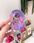 Holographic Vinyl Sticker - Dawn Guardian🌜| by Brittany Keller Art