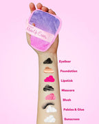 Juego de toallitas de tela reutilizables con borrador de maquillaje para festivales de 7 días