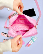 Sobre postal con forma de corazón rojo y blanco (10")