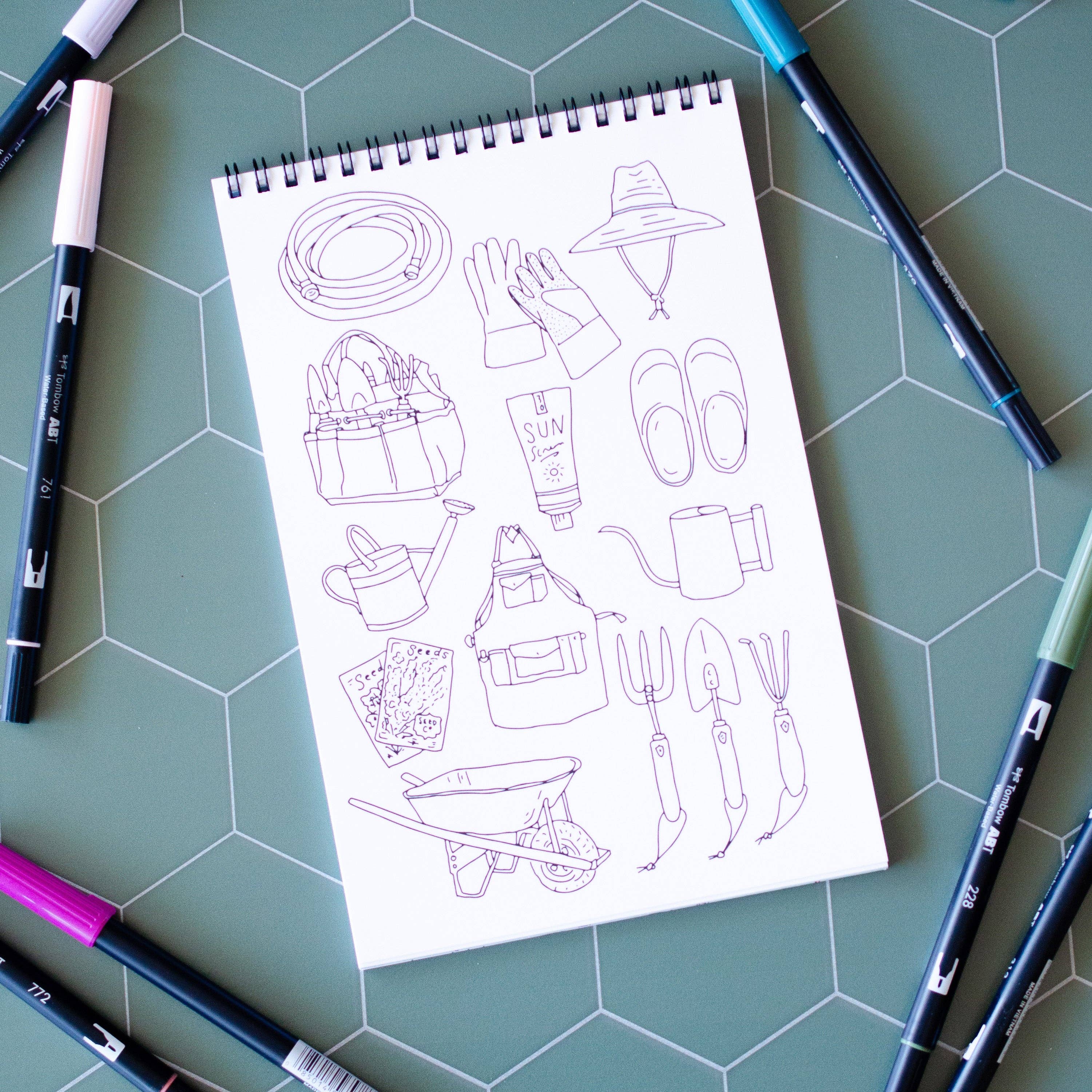 Antiquaria - Cottage Garden Premium Coloring Book