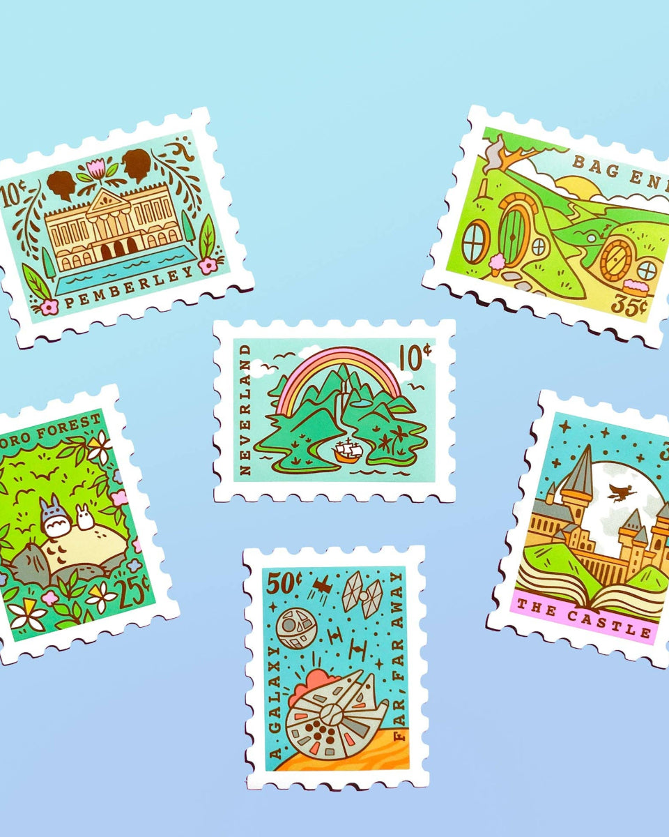 Neverland Peter Pan Stamp Matte Vinyl Sticker - 2.75" x 2"