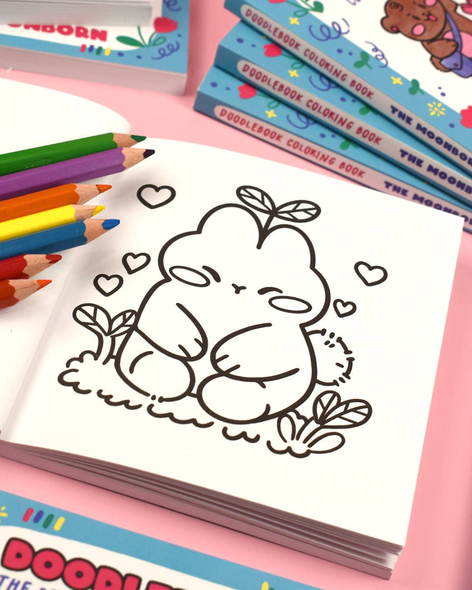 The Doodlebook Kawaii Coloring Book
