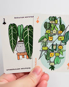 Full House of Plants Naipes Kawaii para amantes de las plantas