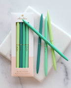 Juego de cuatro bolígrafos delgados | Spectrum Emerald City