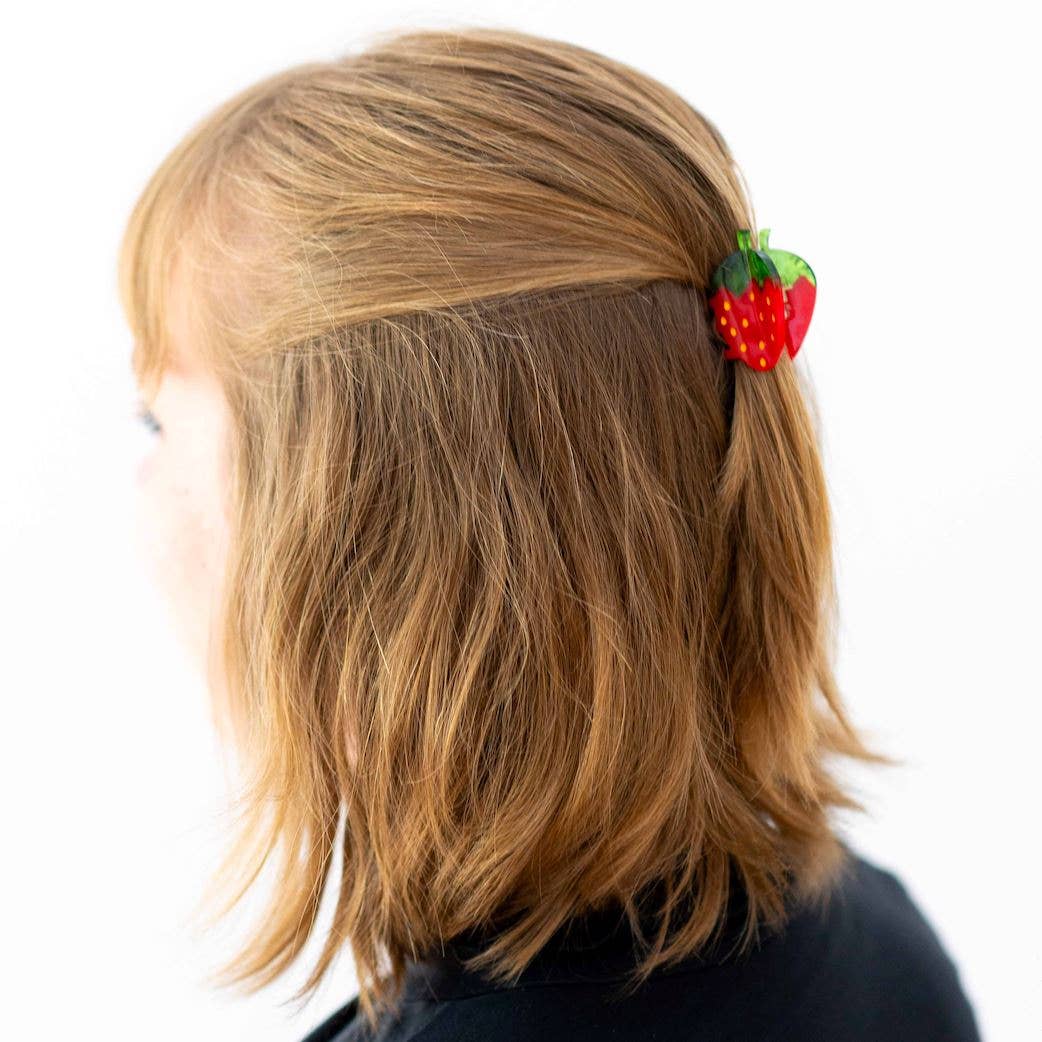 Jenny Lemons - Mini Red Strawberry Hair Claw Clip