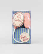 Ban.do LED-Klemmleuchte 📖💡 Tragbare Reiseleselampe „Bitte nicht stören“ – Pink &amp; Rot