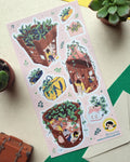 Chiso.riya "Plant Life 2" 🌿🪴 STICKII Sticker Sheet - Botanical & Urban Jungle Decals