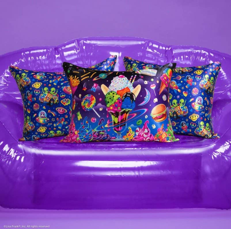 KITSCH - Lisa Frank® x Kitsch Satin Pillowcase in Saturn Sundae™