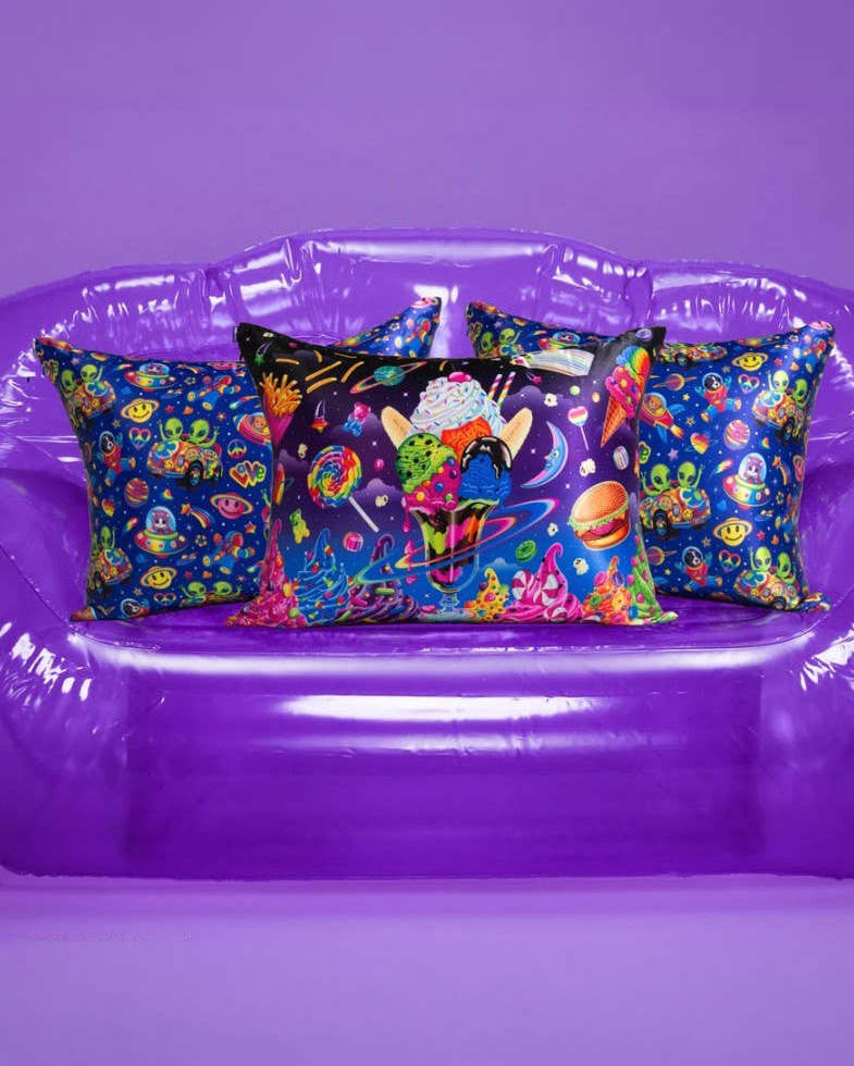KITSCH - Lisa Frank® x Kitsch Satin Pillowcase in Saturn Sundae™