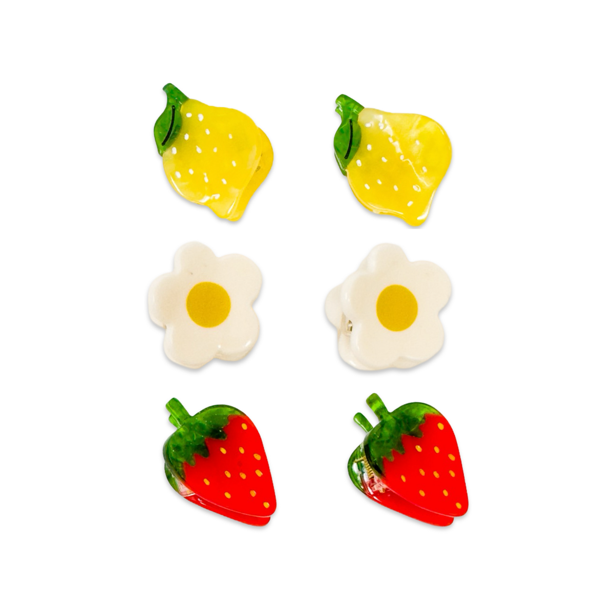 Jenny Lemons - Micro Fruit and Flowers Hair Claw Clip Set
