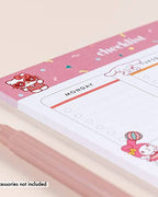 Hello Kitty & Friends Pink Confetti Checklist 25pg Notepad