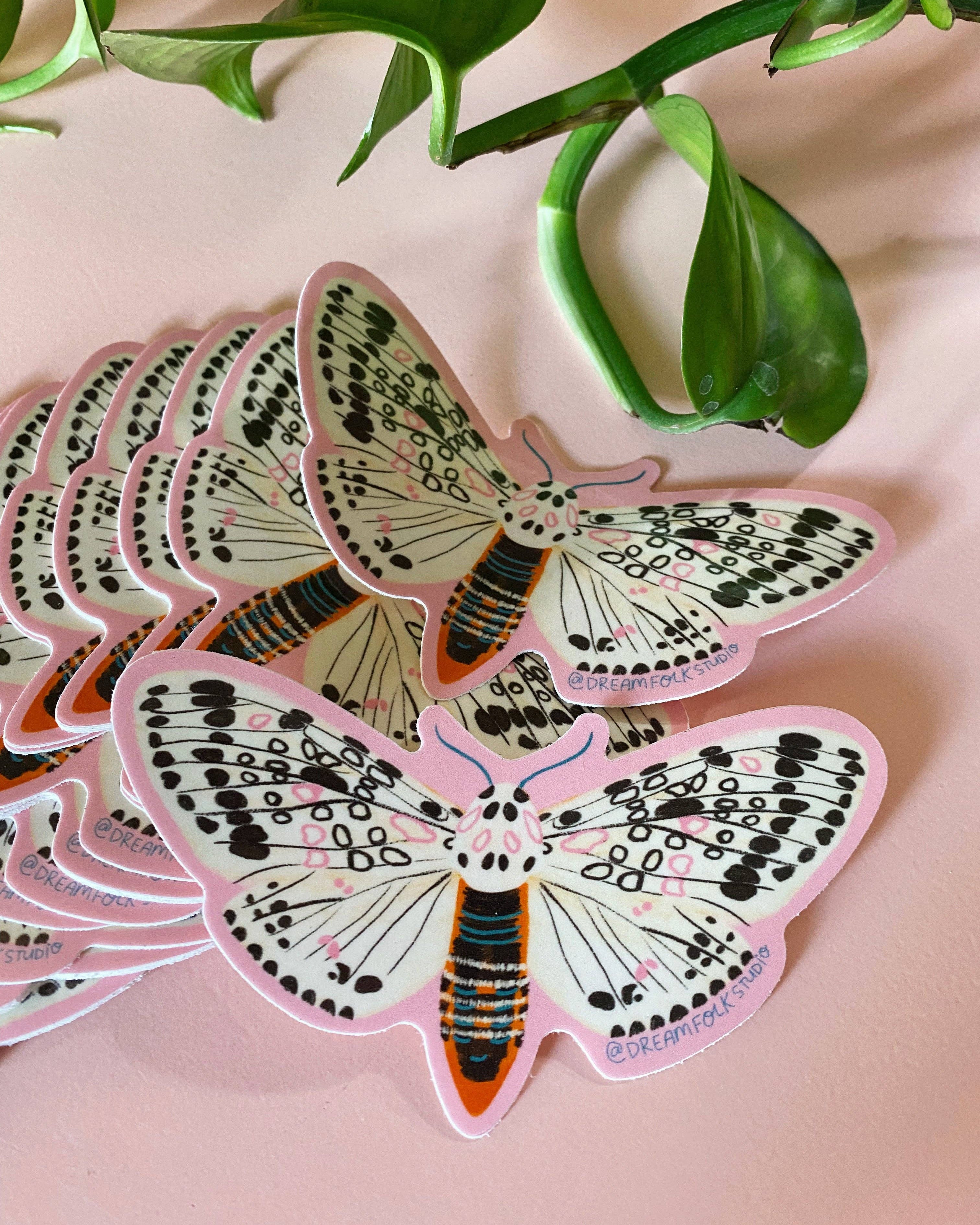 Dream Folk Studio - Leopard Moth Sticker