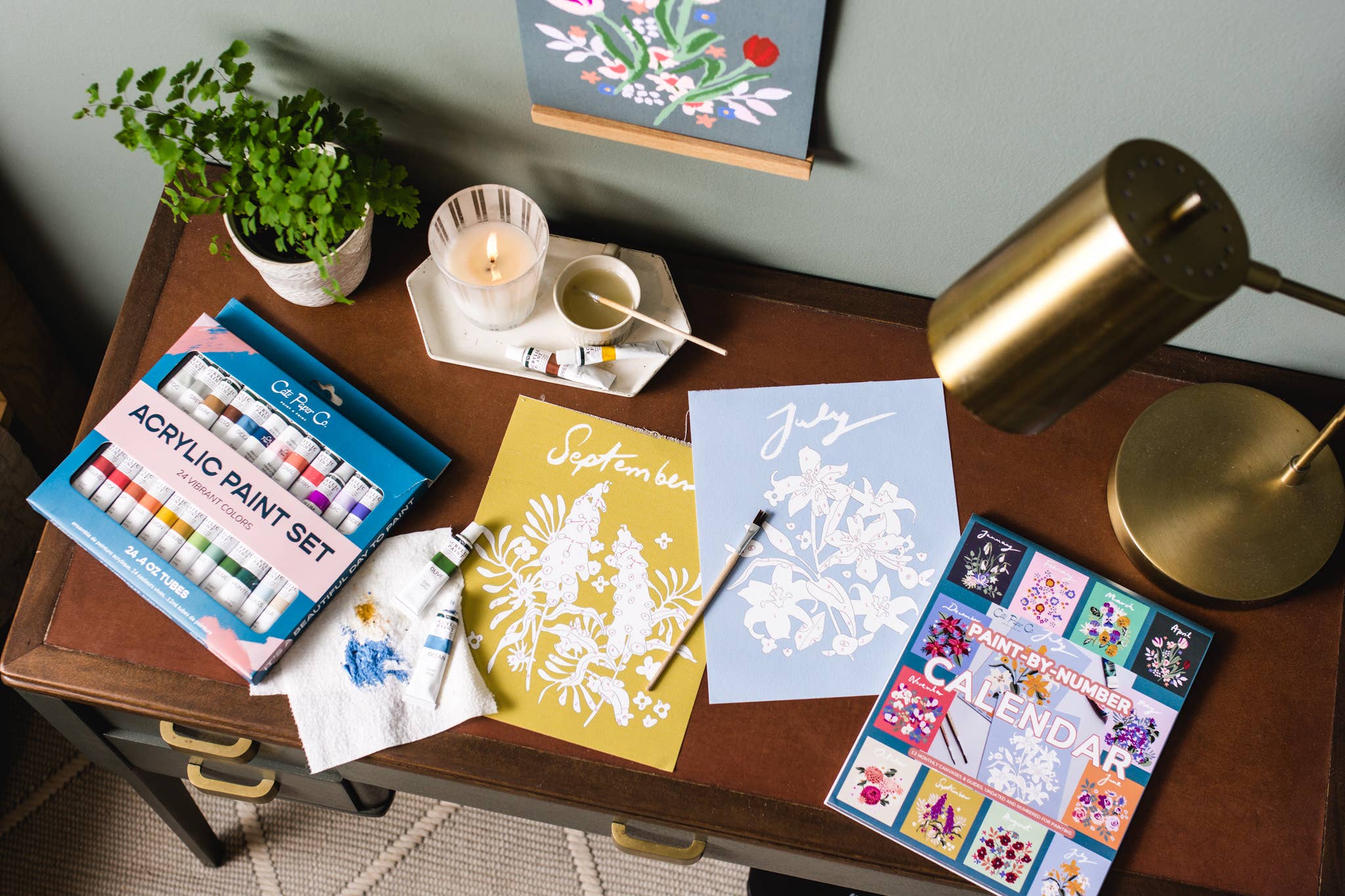 Cate Paper Co. - Paint-by-Number Calendar Kit