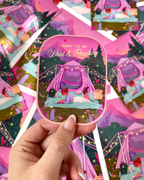 Camping Vinyl Sticker 🏕️ Wild and Reading Design | by Brittany Keller Art