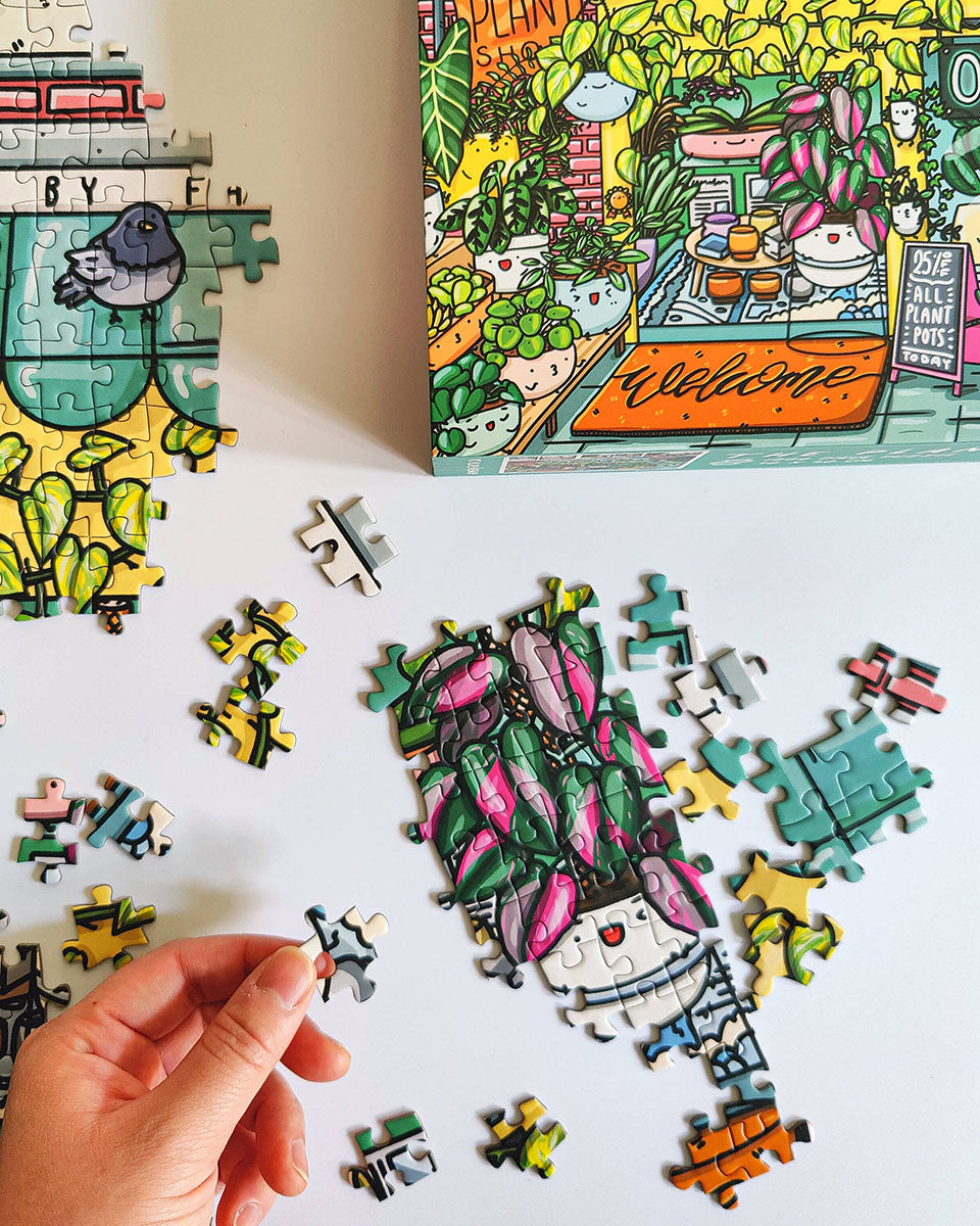 Plant Lovers Kawaii 1000 pc Puzzle "The Plant Shop"