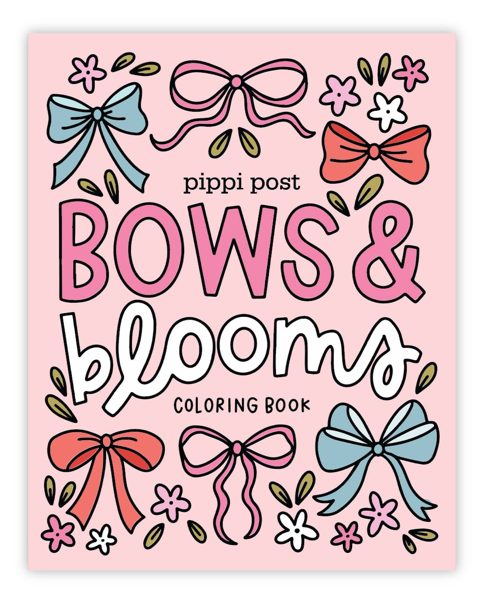 Libro para colorear de lazos y flores