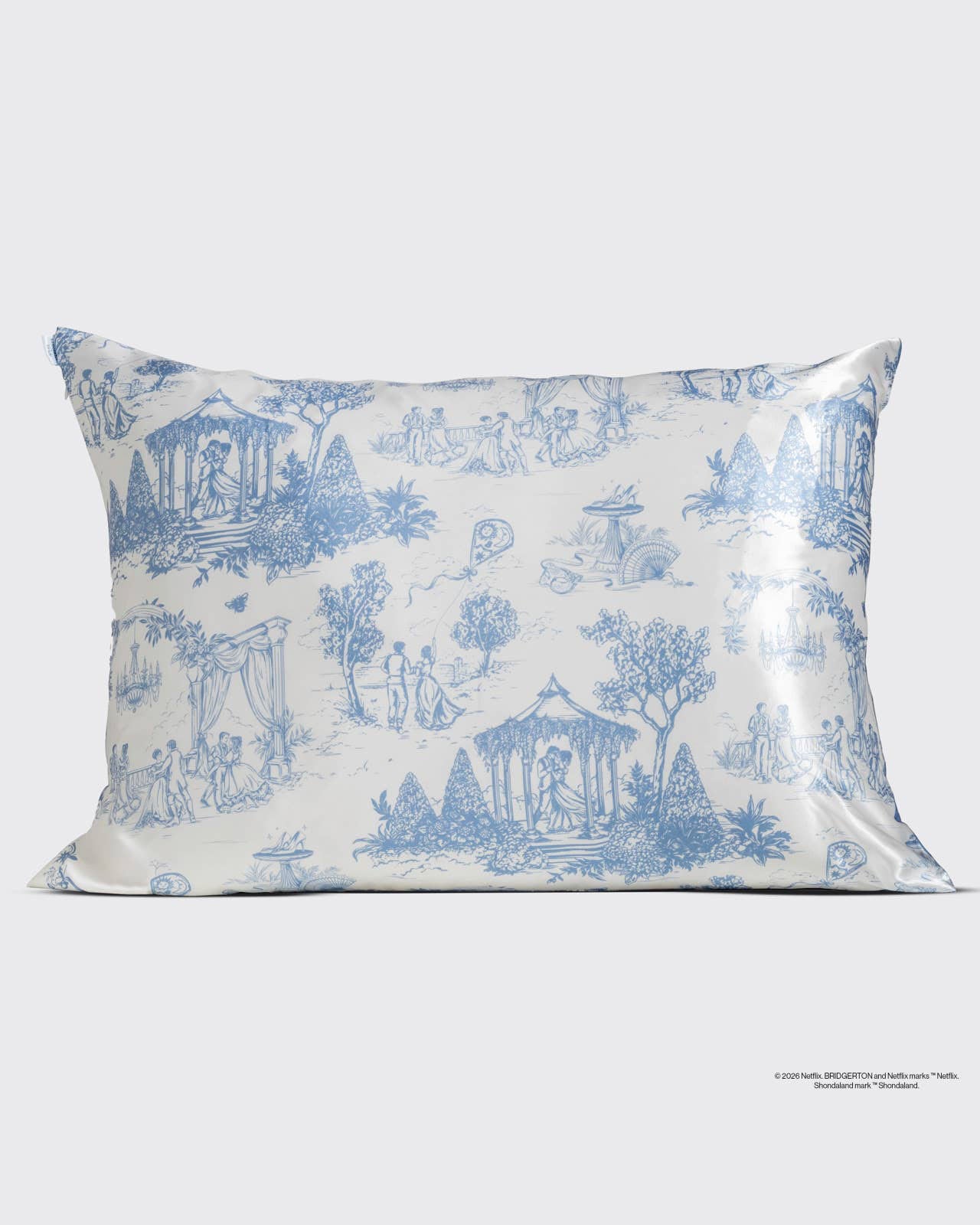 KITSCH - Bridgerton x Kitsch Satin Pillowcase in Garden Toile