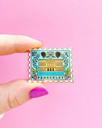 Pin de esmalte duro con sello de Orgullo y Prejuicio de Pemberley - 3,4 cm