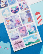 Arcasian "Pastel Dreams" Sticker Sheet 🐑☁️ STICKII - Kawaii Clouds & Sheep Journaling Stickers
