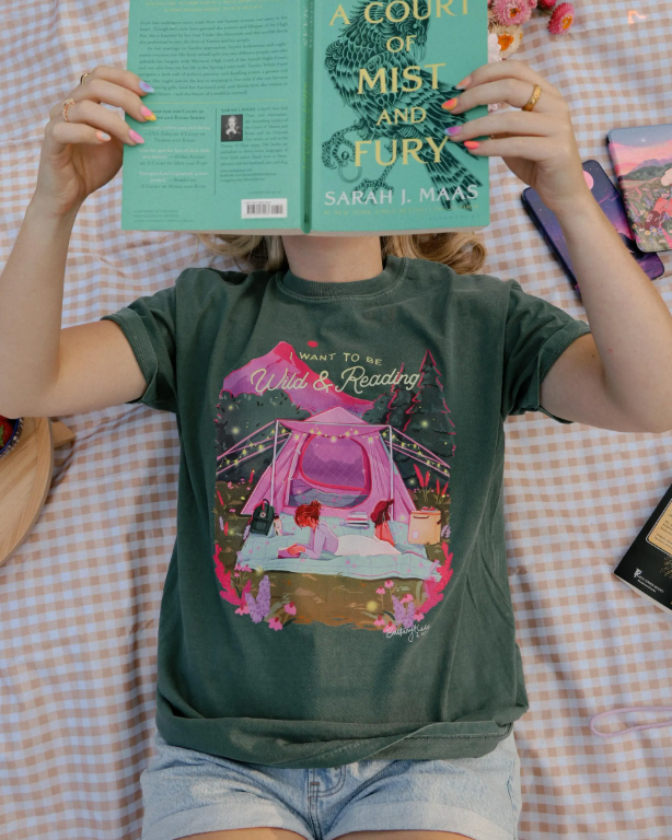 Wild and Reading Graphic Seafoam T-Shirt