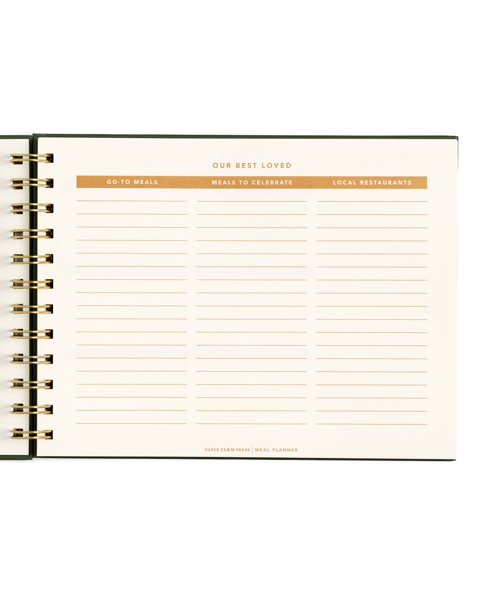 Farm Fresh Weekly Meal Planner - Floral