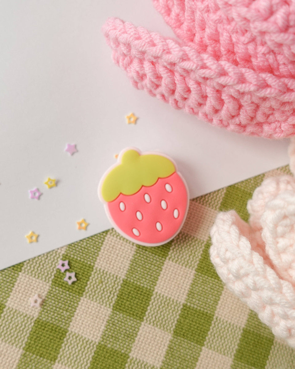 Cute Strawberry Shoe Charm