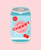 Loco Note - Cherry on Top Soda Can Card