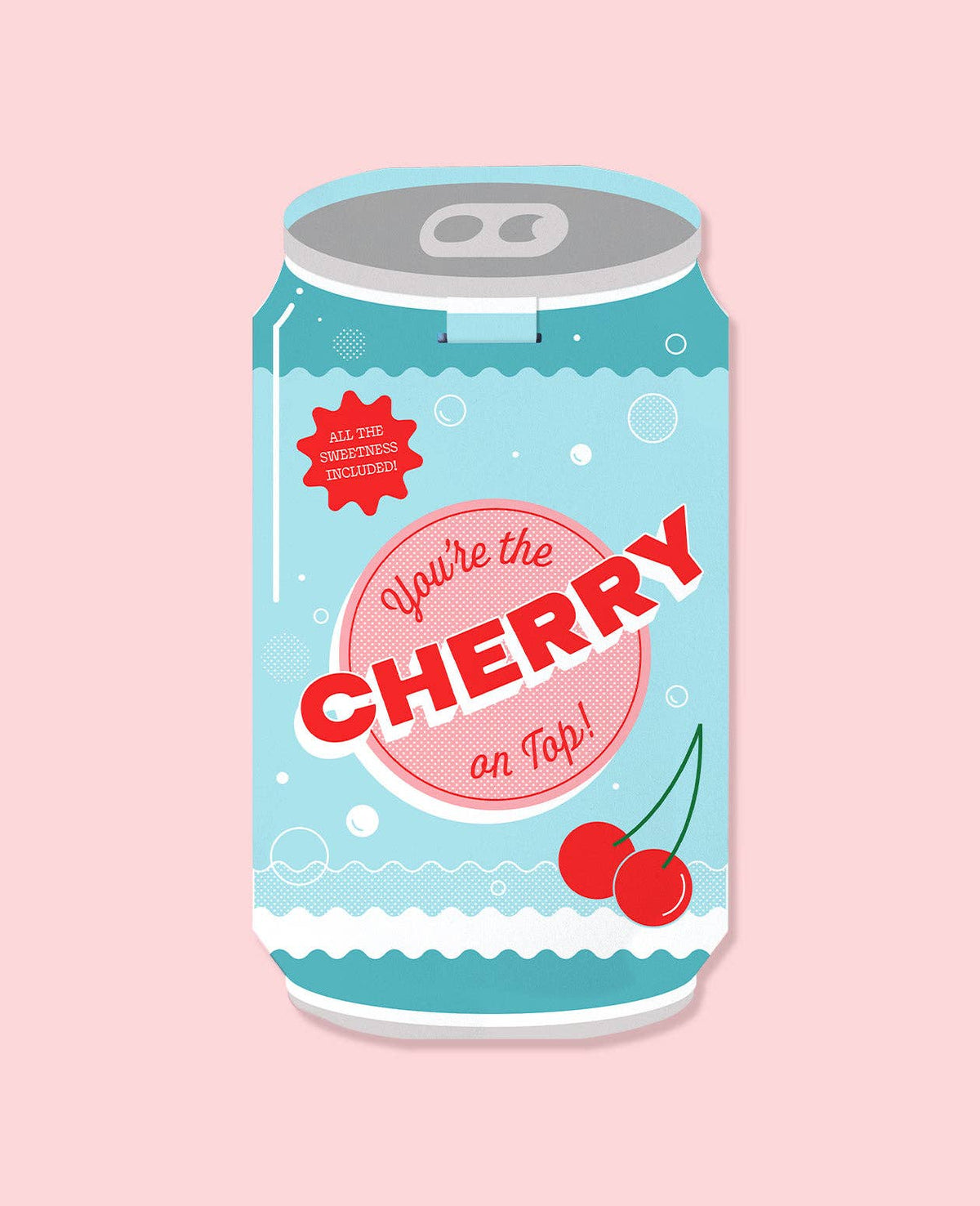 Loco Note - Cherry on Top Soda Can Card