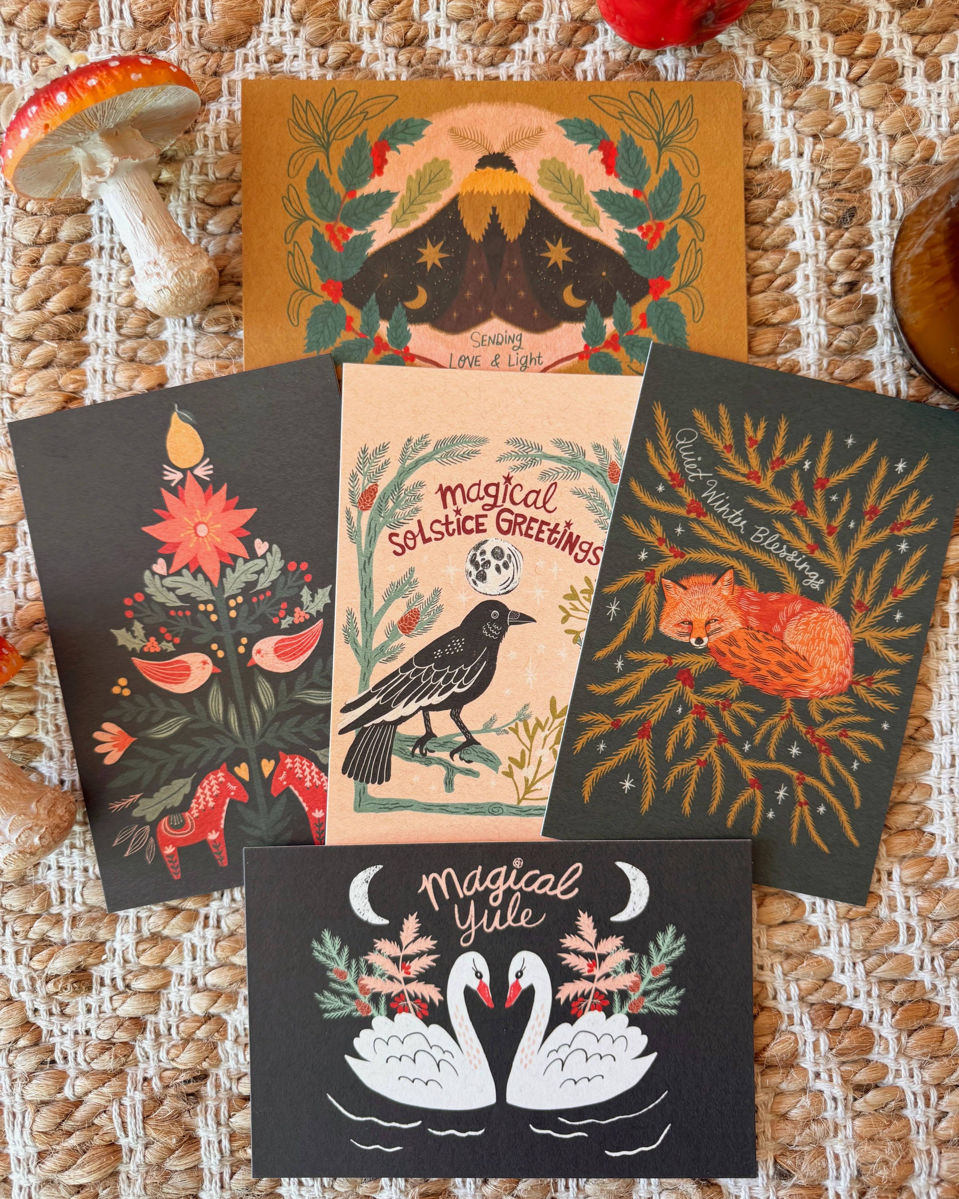 Dream Folk Studio - Yule Postcard Pack  | 10 Postcards Set