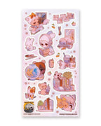 Wyrmsfornerves "Lofi Study and Chill" 🎧☕ STICKII Sticker Sheet - Lo-fi Beats & Cozy Desk Decals
