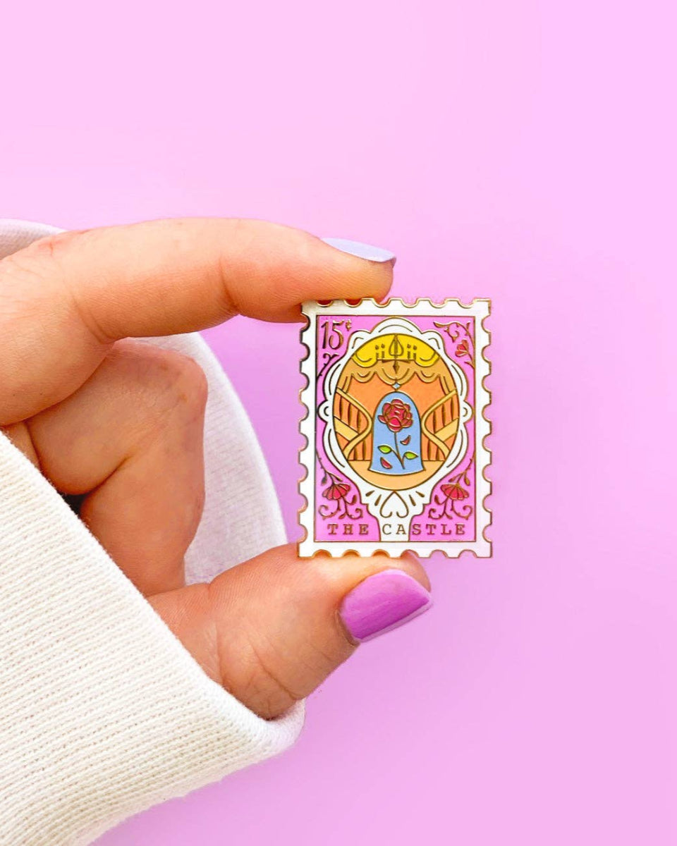 The Beast's Castle Hard Enamel Stamp Pin
