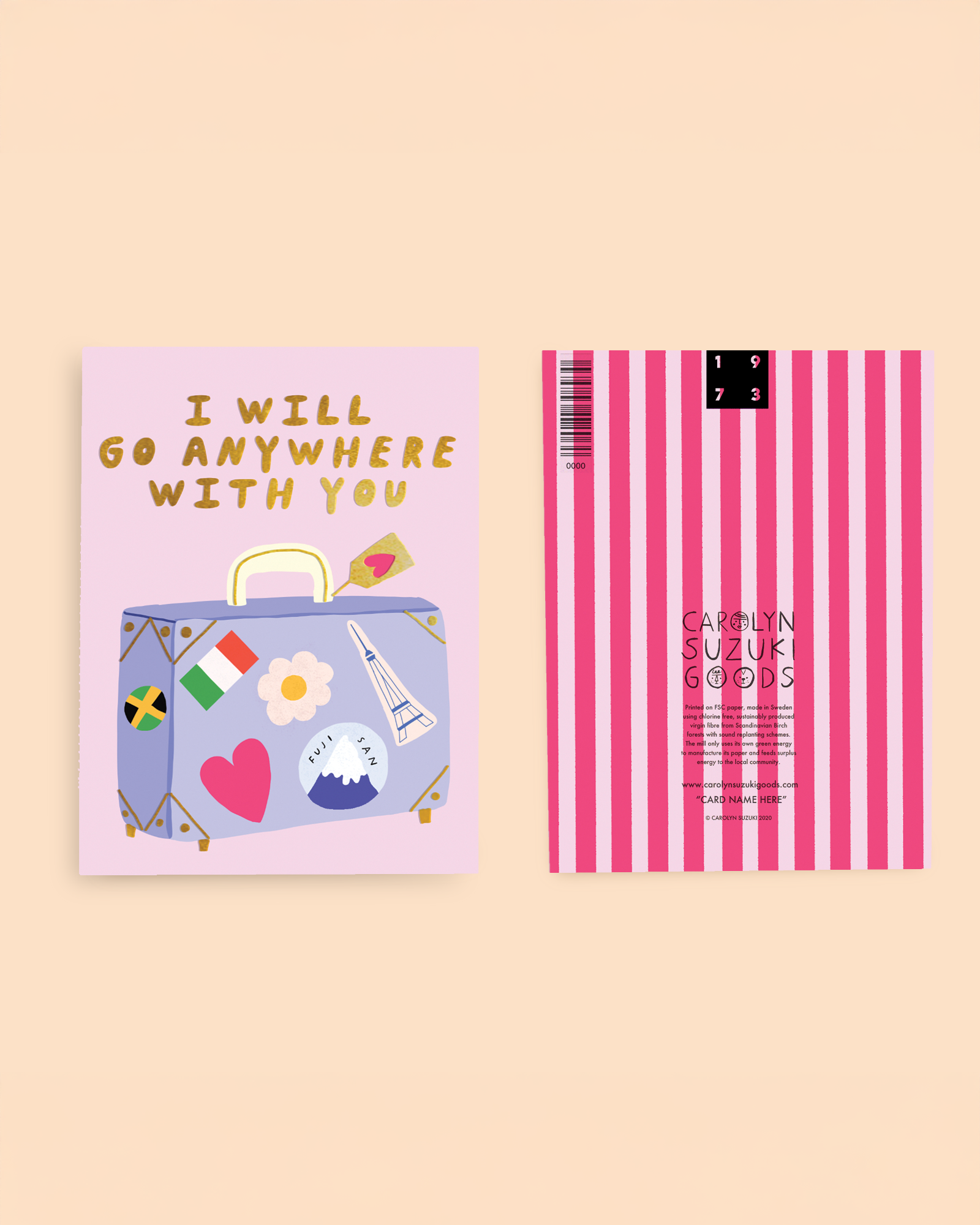ANYWHERE WITH YOU - Love Card