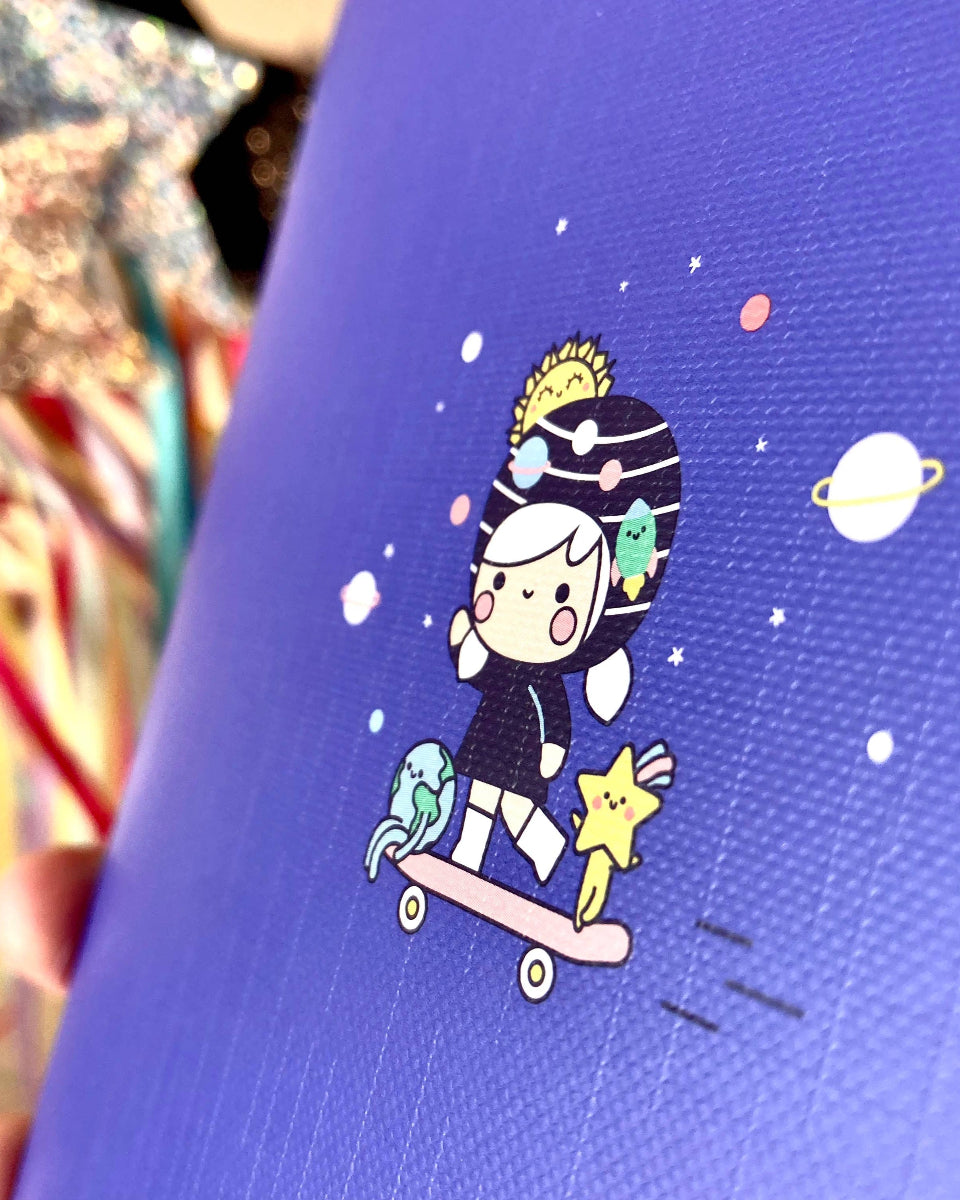 Going Places Wonder Girl Kawaii 84 Page Lined A5 Notebook